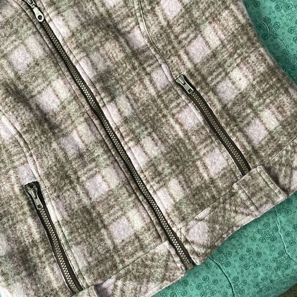 Tsunami Plaid Wool Vest Large - Picture 4 of 8